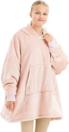 HOMELEVEL Sweatjacke Kinder Sherpa Fleece Hoodie - Kuscheliger Oversized Pulli