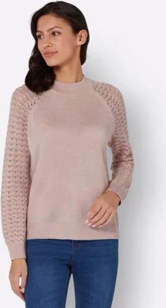 Sieh an! Strickpullover Stehkragenpullover
