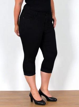 ESRA Caprijeans Capri Jeans Damen High Waist Hose 3 4 Jeans Damen Sommer bis Übergröße Sommer Damen Jeans Capri Hose Damen 3/4 Hose hoher Bund Große Größe