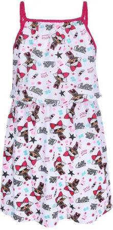 Sarcia.eu Sommerkleid Weißes Mädchenkleid Sommerkleid mit Motiv LOL SURPRISE 4 Jahre