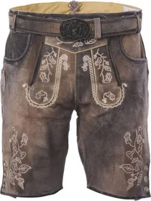 Trachtenkult Trachtenlederhose Kurze Büffellederhose Xaver