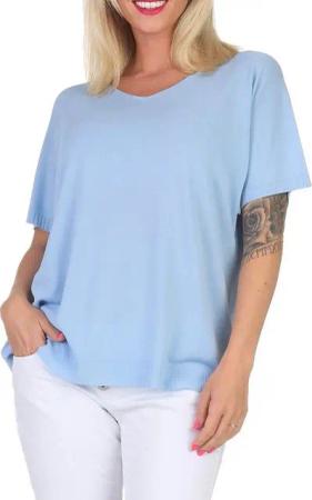 simaranda Strickpullover Damen Pullover 1923 36-40 Hellblau