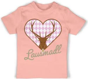 Shirtracer T-Shirt Lausmadl Hirsch Mode für Oktoberfest Baby Outfit