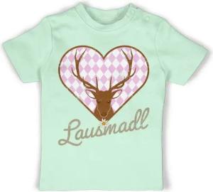 Shirtracer T-Shirt Lausmadl Hirsch Mode für Oktoberfest Baby Outfit
