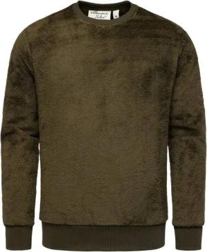 Amaci&Sons Sweatshirt LUDLOW Pullover mit Rundhalsausschnitt Herren Teddy Plüsch Pulli Sweatjacke Hoodie