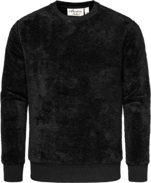 Amaci&Sons Sweatshirt LUDLOW Pullover mit Rundhalsausschnitt Herren Teddy Plüsch Pulli Sweatjacke Hoodie