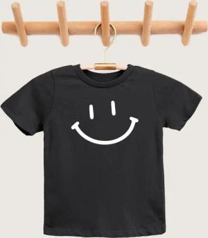 Lounis Print-Shirt Smiley - Kinder T-Shirt - Shirt mit Spruch - Kindermode Baumwolle