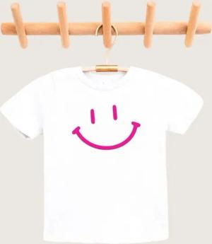 Lounis Print-Shirt Smiley - Kinder T-Shirt - Shirt mit Spruch - Kindermode Baumwolle