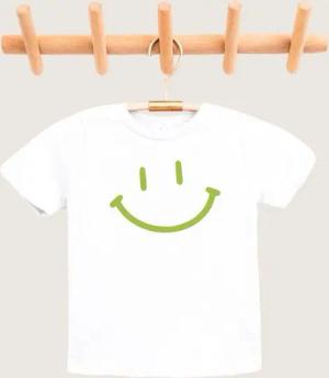 Lounis Print-Shirt Smiley - Kinder T-Shirt - Shirt mit Spruch - Kindermode Baumwolle