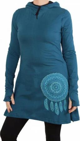 PUREWONDER A-Linien-Kleid Kapuzenkleid Hoodiekleid dr41 Jersey