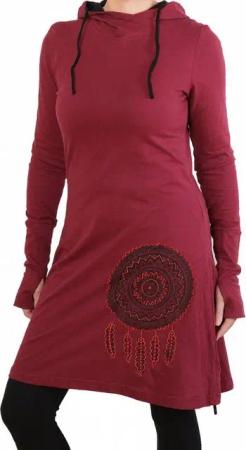 PUREWONDER A-Linien-Kleid Kapuzenkleid Hoodiekleid dr41 Jersey