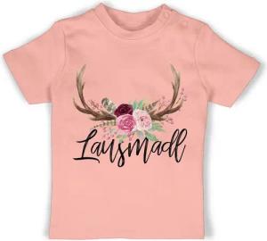 Shirtracer T-Shirt Lausmadl Hirschgeweih Mode für Oktoberfest Baby Outfit