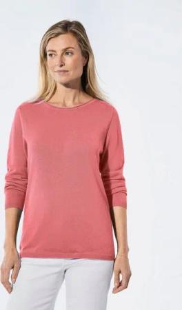 GOLDNER Strickpullover Strickpullover mit U-Boot-Ausschnitt