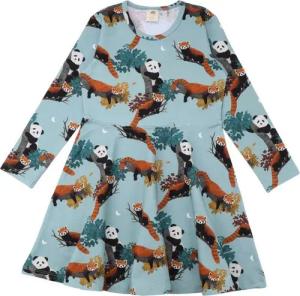 Walkiddy A-Linien-Kleid Walkiddy Langarm Kleid Panda Friends 116 Alloverprint Kleid