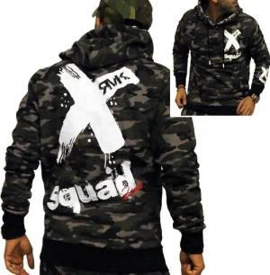RMK Hoodie Herren Pullover mit Kapuze Pulli Kapuzenpullover Langarm X mit Baumwolle