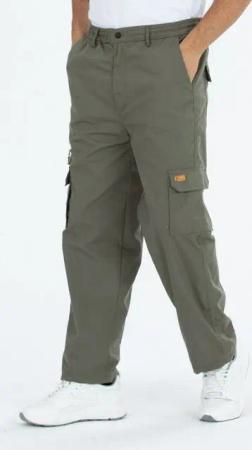 Kendindza Collection Cargohose Herren Cargohose Thermohose Dehnbund Winter Cargo Hose gefüttert Arbeitshose Bundhose Stretch Bund