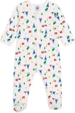 Petit Bateau Strampler Petit Bateau Strampler mit Paris Motiv