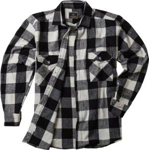 Lavecchia Langarmhemd Lavecchia Herren Flanellhemd LV-262A (Schwarz-Weiß, 7XL) Herren Langarm Hemd Herrenhemd