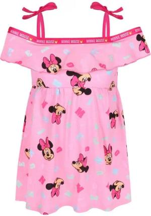 Sarcia.eu Sommerkleid Pinkes Mädchenkleid Sommerkleid kurze Ärmel, Minnie Maus 8 Jahre