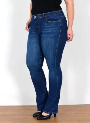 ESRA Bootcut-Jeans Stretch Jeans Damen High Waist Bootcut Jeans bis Übergröße Plus Size Wide Leg Jeans Damen Bootcut Schlaghose Damen Jeans Flared High Waist