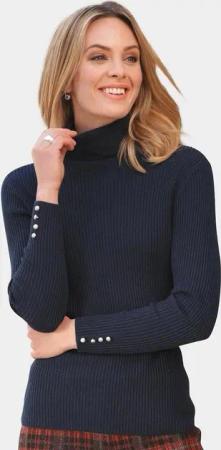GOLDNER Rollkragenpullover Kurzgröße:
