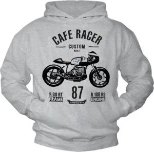 MAKAYA Kapuzenpullover Herren Vintage Motorrad Motiv Sweatshirt Pulli Männer Hoodie Geschenke