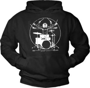 MAKAYA Kapuzenpullover Herren Schlagzeug Sweatshirt Drummer Hoodie Rock Musik Pulli Kapuze
