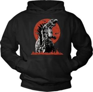MAKAYA Kapuzenpullover Jungen Monster T-Rex Aufdruck Sweatshirt Hoodie Pulli Pullover Kapuze