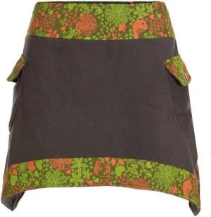 Vishes Minirock Thermorock warmer Damen Winterrock kurz Elfen Minirock aus Fleece Hippie, Elfen, Goa Style