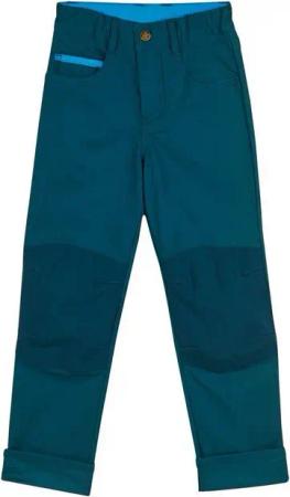Finkid Outdoorhose Finkid Kuusi Canvas Deep Teal Outdoorhose Hose mit Kniebesatz 100/110