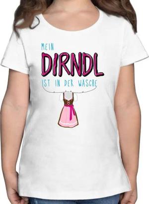 Shirtracer T-Shirt Mein Dirndl ist in der Wäsche Mode für Oktoberfest Kinder Outfit