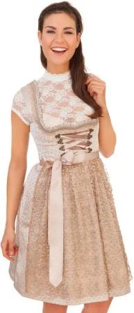 Alpenwahnsinn Dirndl Midi Dirndl 2tlg. - MARQUESA - macchiato