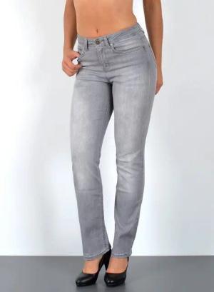 ESRA Straight-Jeans Premium High Waist Jeans Damen Straight Leg Hosen Stretch-Jeans G8 Straight Leg Damen Jeans High Waist Hose Stretch Regular Jeanshose
