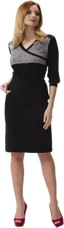SYS Umstandskleid Umstandskleid Shirtkleid Kleid Shirt Muster Stretch Kurzarm