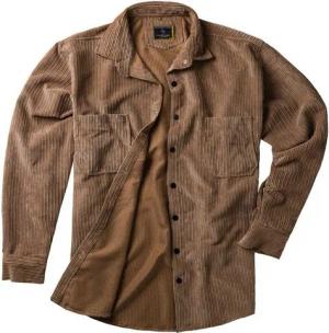 Lavecchia Langarmhemd Lavecchia Herren Cordhemd LV-5578 (Beige-Camel, 6XL) Herren Langarm Hemd Herrenhemd