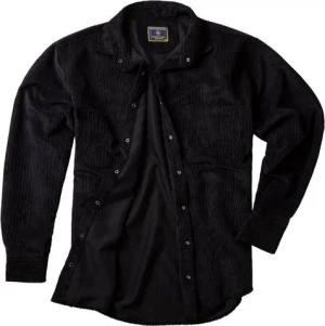 Lavecchia Langarmhemd Lavecchia Herren Cordhemd LV-5578 (Schwarz, 3XL) Herren Langarm Hemd Herrenhemd