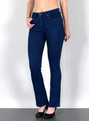 ESRA Bootcut-Jeans Damen Bootcut Jeans High Waist Schlaghose weite Jeans bis Übergröße B7