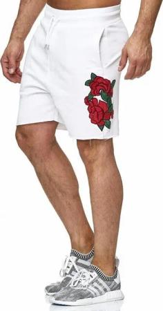 RedBridge Sweatshorts Red Bridge Herren Shorts Kurze Hose Sport-Shorts fransiges Beinende