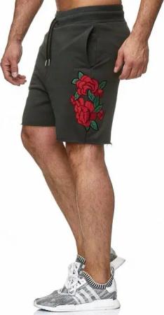RedBridge Sweatshorts Red Bridge Herren Shorts Kurze Hose Sport-Shorts fransiges Beinende