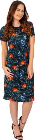 Estefania for woman Sommerkleid 185-5209, Sommerkleid mit Blütendruck in sommerlichen Blumen-Print