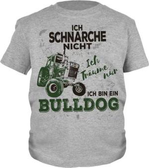 Tini - Shirts Print-Shirt Traktor Motiv Kindershirt Kinder T-Shirt Bulldog / Oldtimer : Ich Schnarche nicht