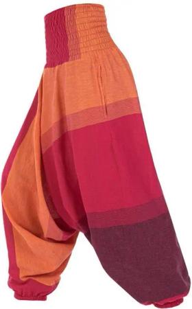 KUNST UND MAGIE Haremshose Damen orientalische Yoga Freizeit Haremshose Wellnesshose Jodpurhose