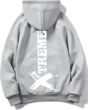 RMK Kapuzenpullover Herren Hoodie Pullover Pulli Langarmshirt Longsleeve mit Taschen Print mit Kapuze