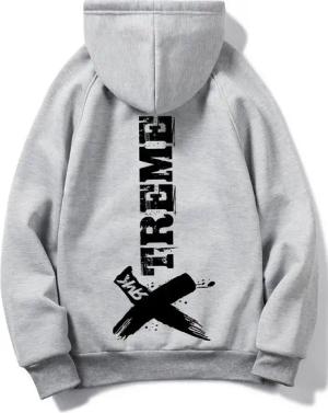 RMK Kapuzenpullover Herren Hoodie Pullover Pulli Langarmshirt Longsleeve mit Taschen Print mit Kapuze