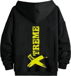 RMK Kapuzenpullover Herren Hoodie Pullover Pulli Langarmshirt Longsleeve mit Taschen Print mit Kapuze