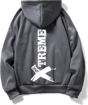 RMK Kapuzenpullover Herren Hoodie Pullover Pulli Langarmshirt Longsleeve mit Taschen Print mit Kapuze