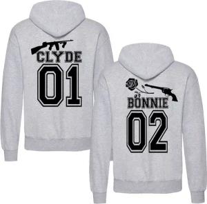 Couples Shop Kapuzenpullover Gangster Paar Hoodie Pullover mit modischem Print