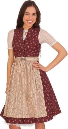 Gwandlalm Dirndl Midi Dirndl 2tlg - LALLING - beere