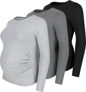 M.M.C. Umstandsshirt Langarm Basic Umstandsmode (3-tlg)