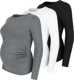 M.M.C. Umstandsshirt Langarm Basic Umstandsmode (3-tlg)